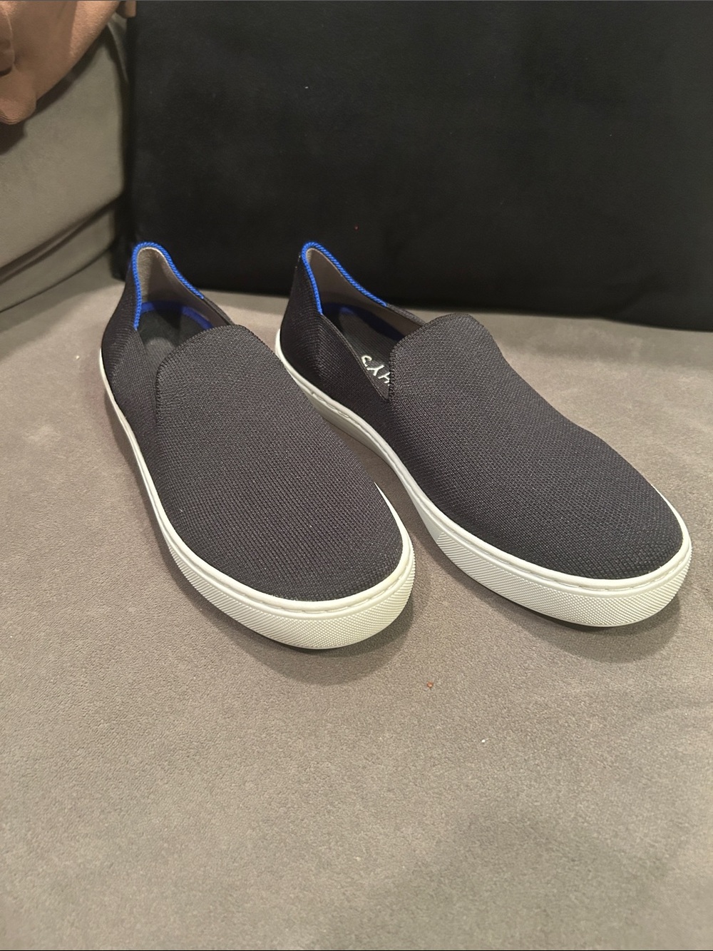 Rothy's The Original Slip On shoes in Black. Women’s Size 9